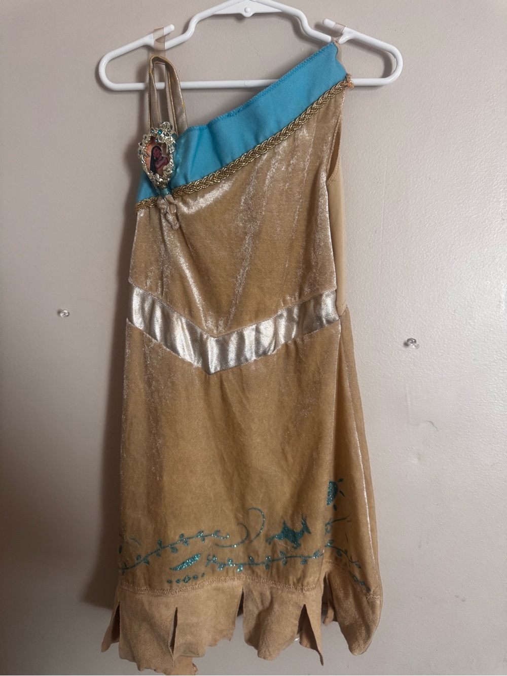 Disney Princess Gold and Turquoise Costume Top